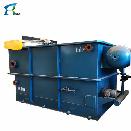 油性廃水から油と水を分離するための溶解空気浮遊選別法、Daf