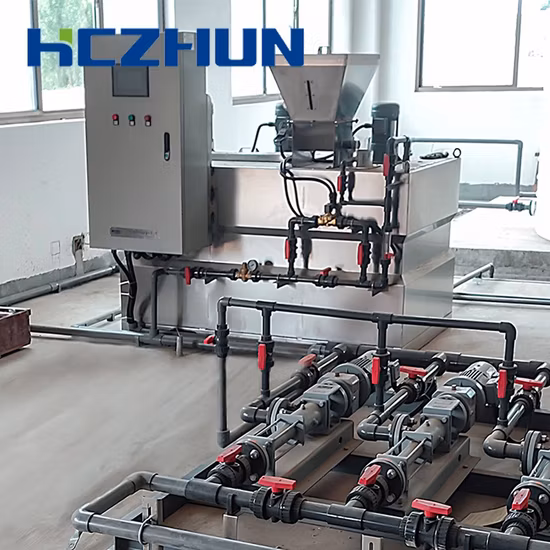 Hczhun廃水処理の水消毒のための化学沈殿を備えたPAM投与システム